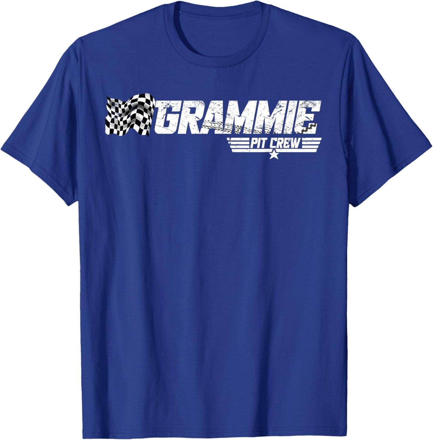 Grammie Pit Crew Race Car Birthday Family Racing T-Shirt - T-Shirt | Royal