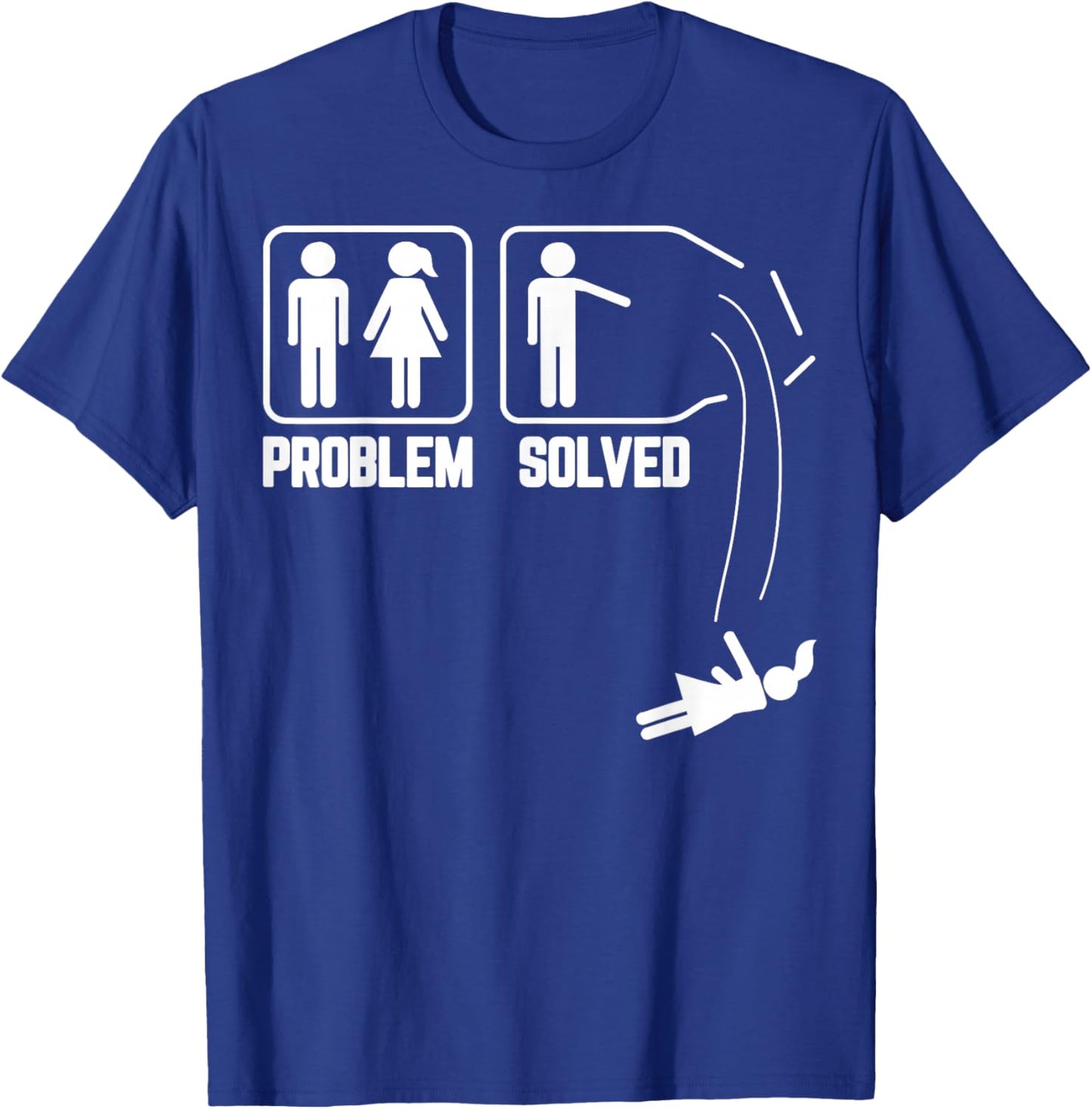 Problem Solved - Funny Divorce Party Divorcee Men Gifts T-Shirt - T-Shirt | Royal