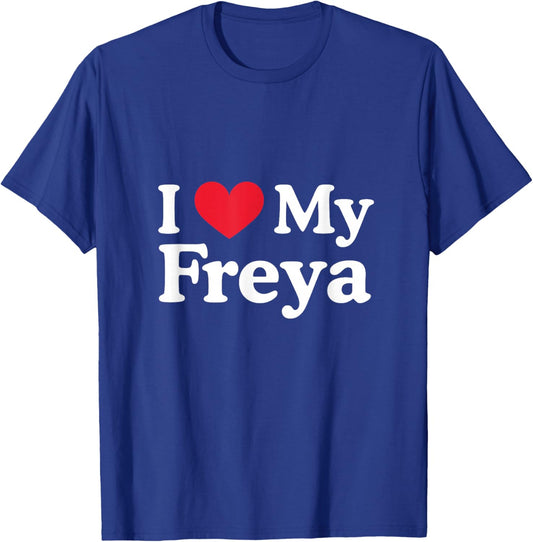 J'aime Mon cœur Freya Freya Love Freya T-Shirt - T-Shirt | Royal