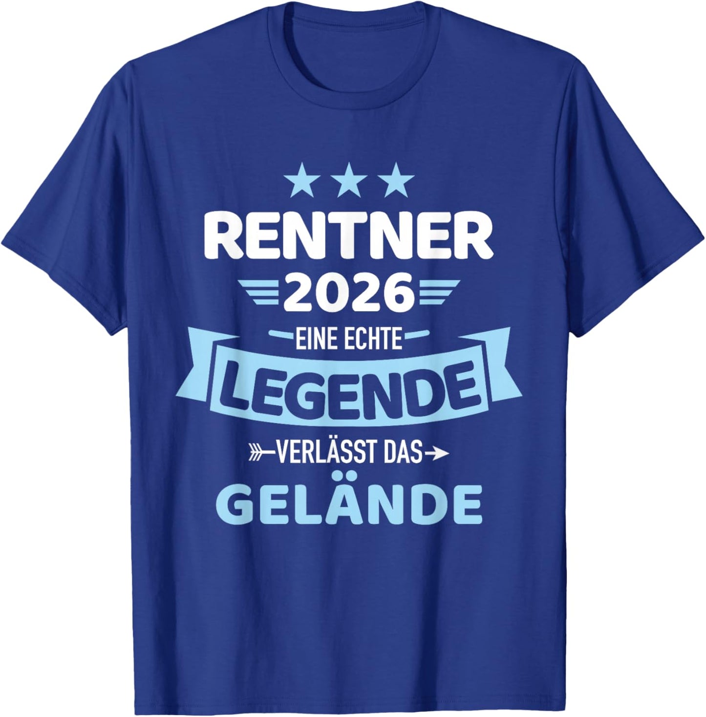 Rentner 2026 A Real Legend Leaves the Terrain T-Shirt - T-Shirt | Royal