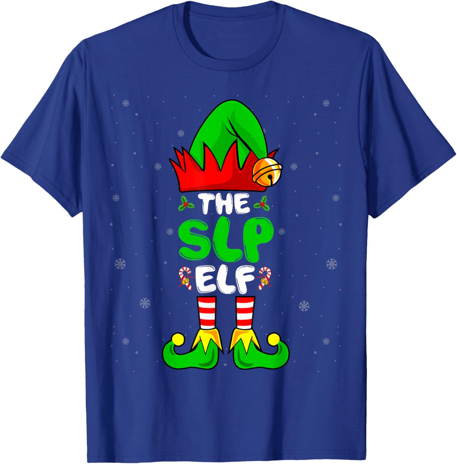 The SLP Elf - Speech Language Pathologists Christmas T-Shirt - T-Shirt | Royal