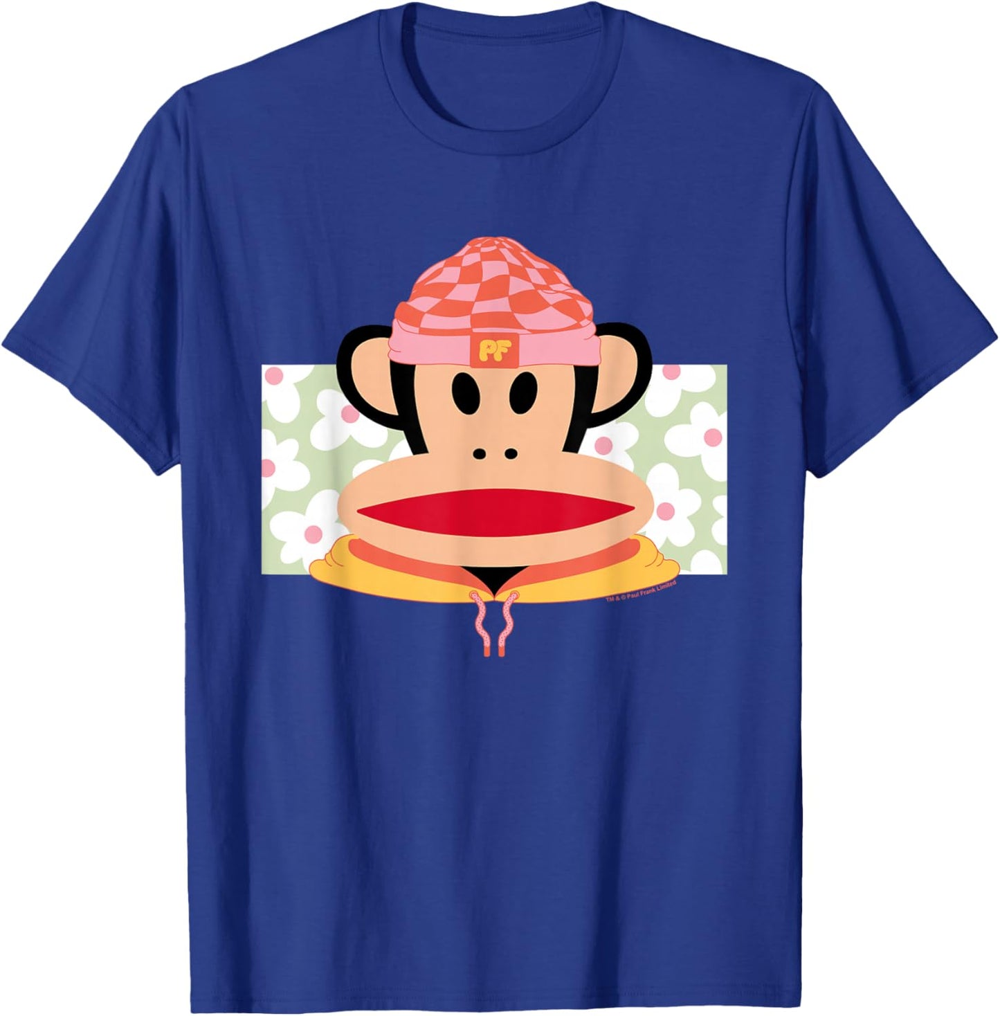 Paul Frank Julius The Monkey in PF Cap T-Shirt - T-Shirt | Royal