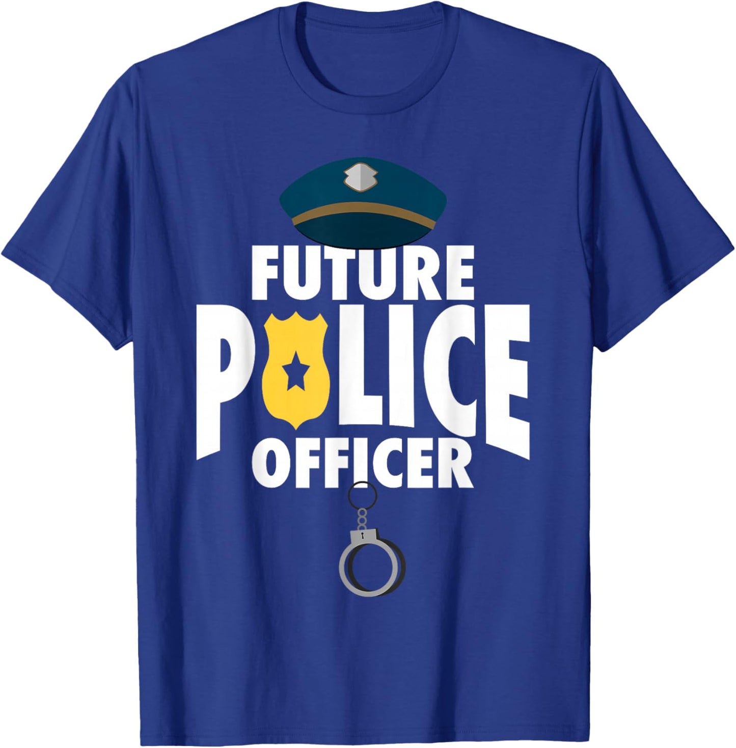 Cool Police Officer Design For Boys Kids Toddler Cop Police T-Shirt - T-Shirt | Royal