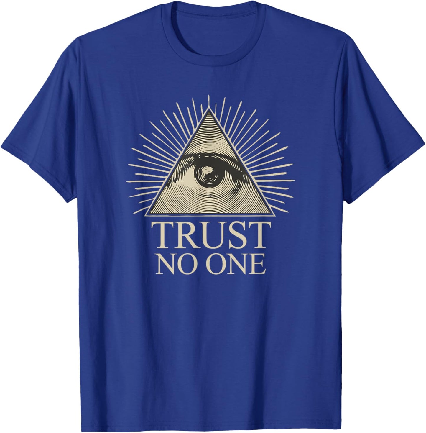 Politically Incorrect, Inc Trust No One Classic Black -Adults T-Shirt - T-Shirt | Royal