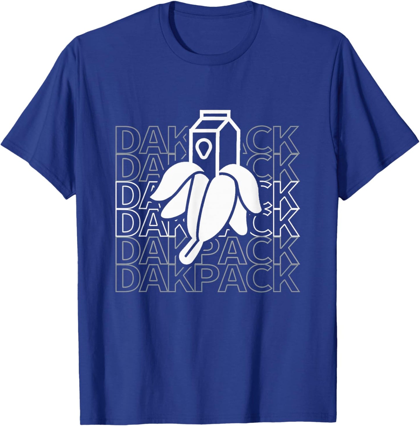 Milky Banana Funny Text Dakpack Vintage Women Kids T-Shirt - T-Shirt | Royal