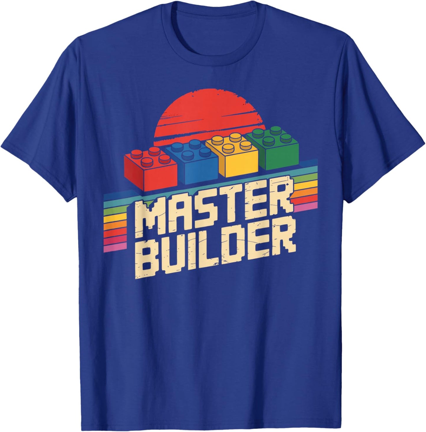 Vintage Master Builder Brick Builder T-Shirt - T-Shirt | Royal