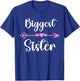 Funny Biggest Sister Eldest Sibling Sis Family Member T-Shirt - T-Shirt | Royal