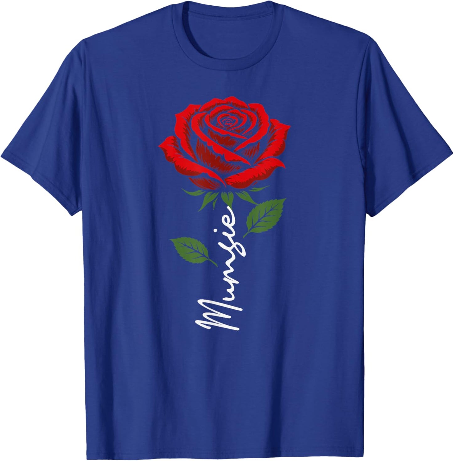 Mumsie Mothers Day Floral Rose Minimalist Aesthetic T-Shirt - T-Shirt | Royal