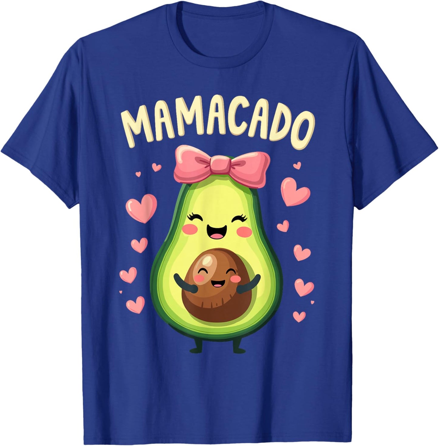 Pregnancy Announcement For Mom & Women, New Mom, MAMACADO T-Shirt - T-Shirt | Royal