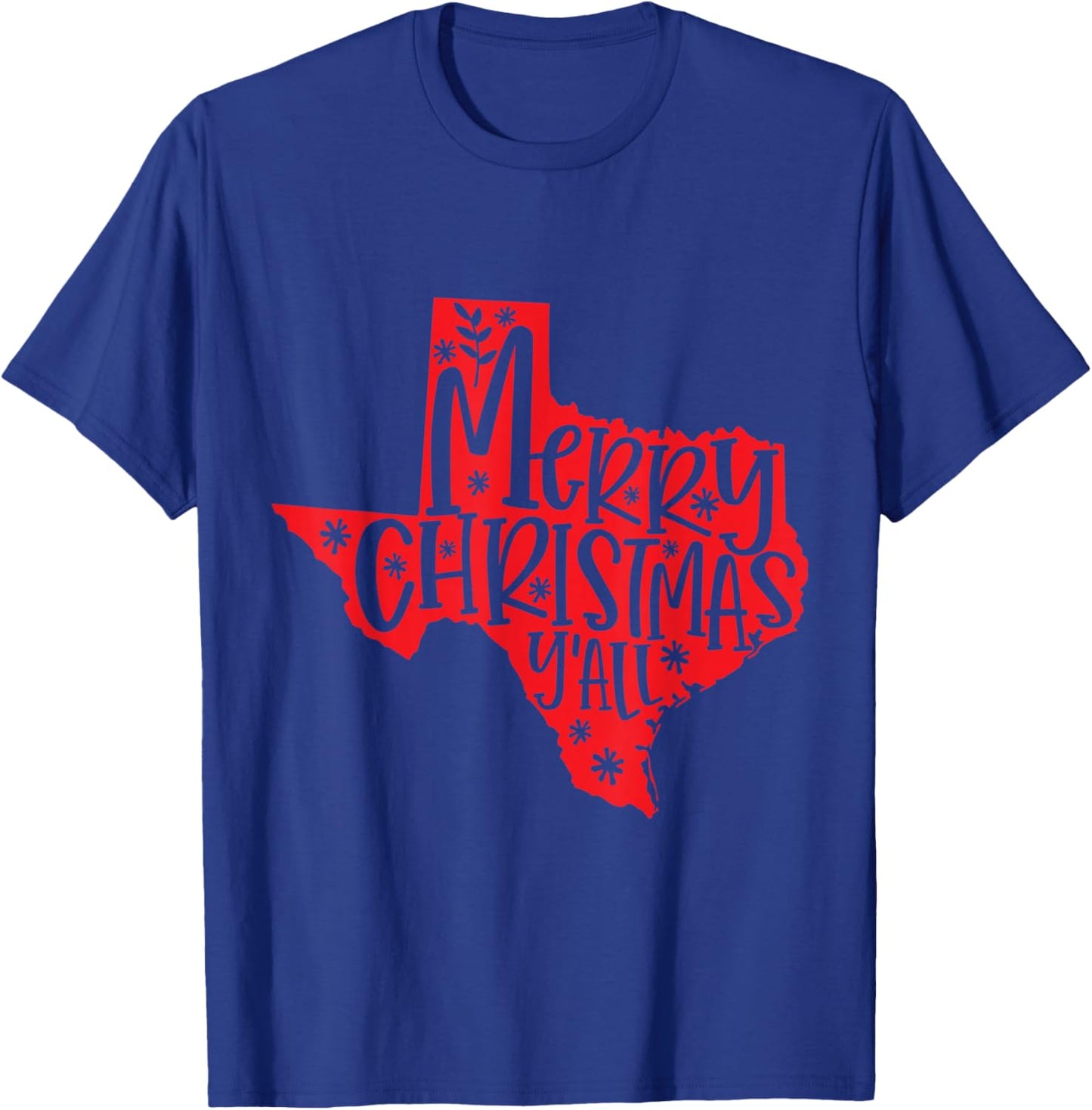 Merry Christmas Texas T-Shirt - T-Shirt | Royal