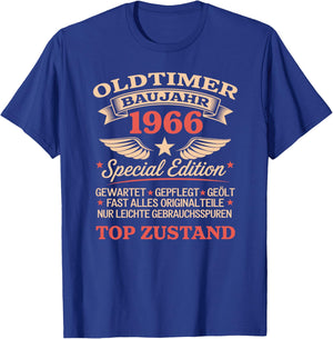 60. Geburtstag Mann Frau 60 Jahre Deko 1966 Geschenk Lustig Premium T-Shirt - T-Shirt | Royal