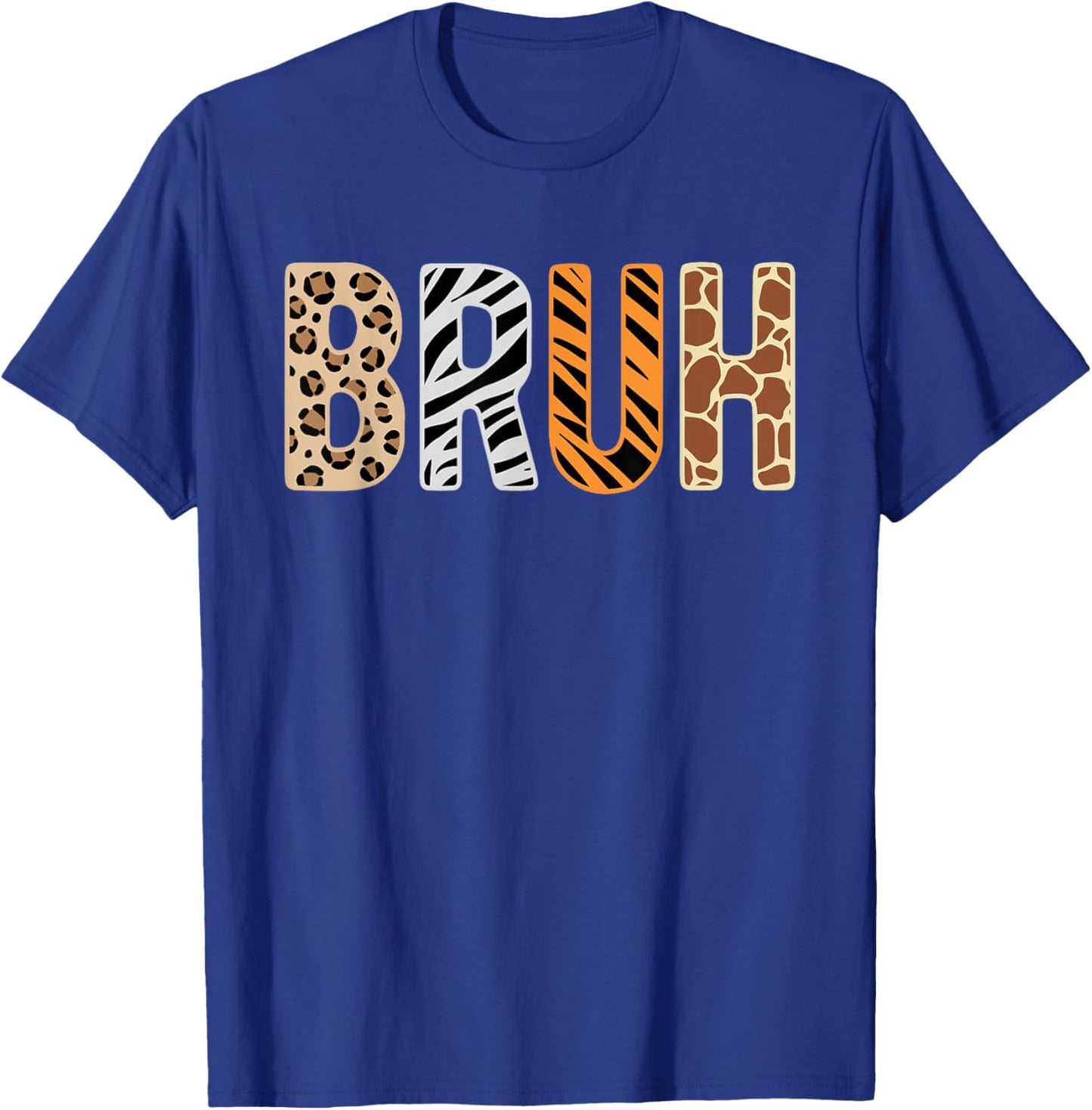Safari Animals Wildlife Zookeeper Funny Bruh Boys Teens T-Shirt - T-Shirt | Royal