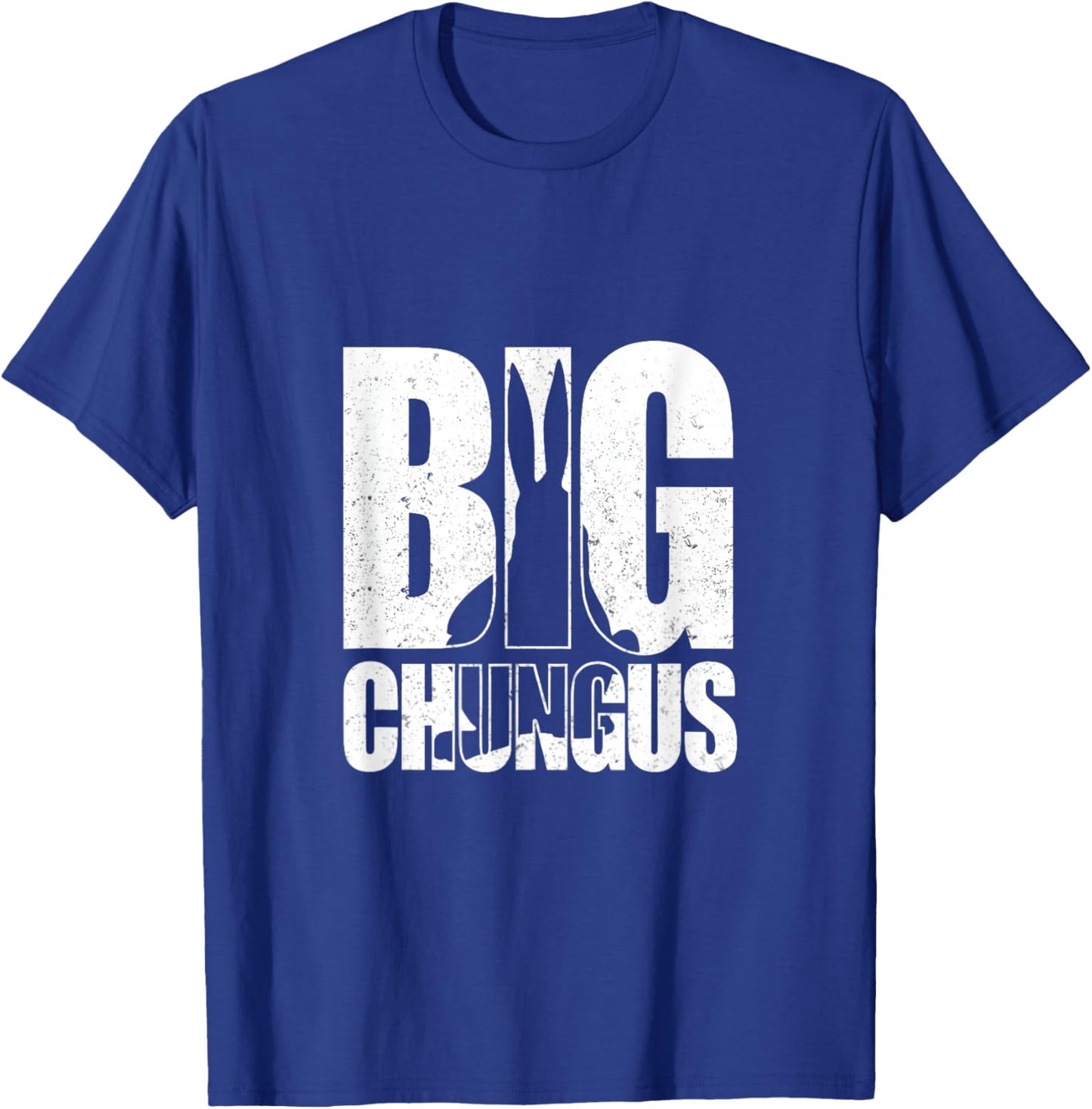Big Chungus Funny Bunny Meme Retro Distressed Humor Design T-Shirt - T-Shirt | Royal
