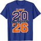 Class of 2026 Senior - 2026 Graduation Orange Vibes T-Shirt - T-Shirt | Royal