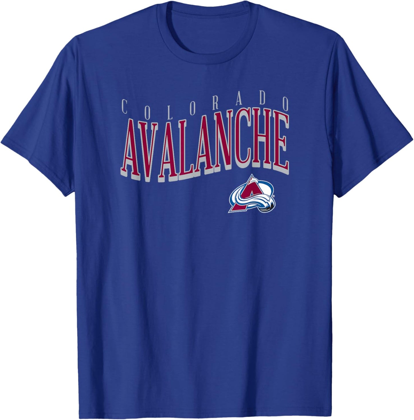 Colorado Avalanche Wave Navy Blue NHL Officially Licensed T-Shirt - T-Shirt | Royal