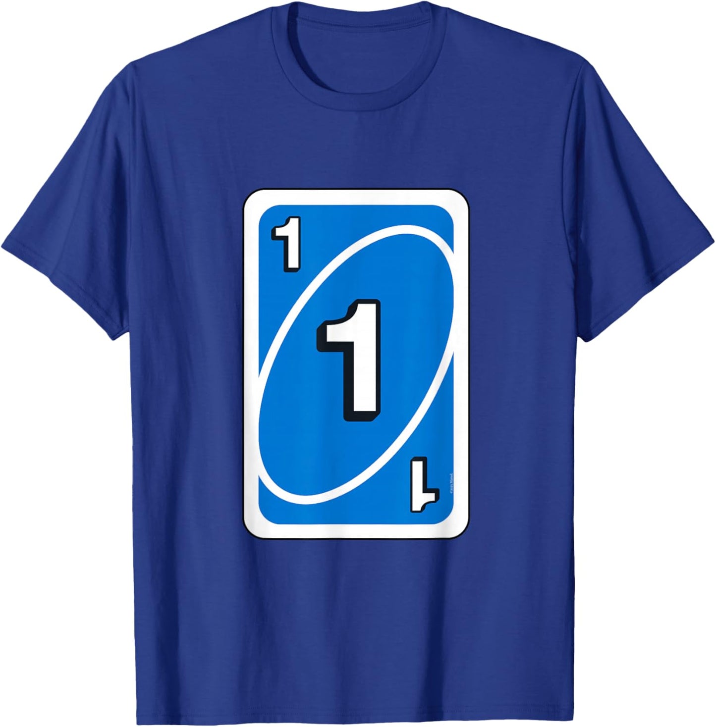 UNO Halloween Blue 1" Card T-Shirt - T-Shirt | Royal