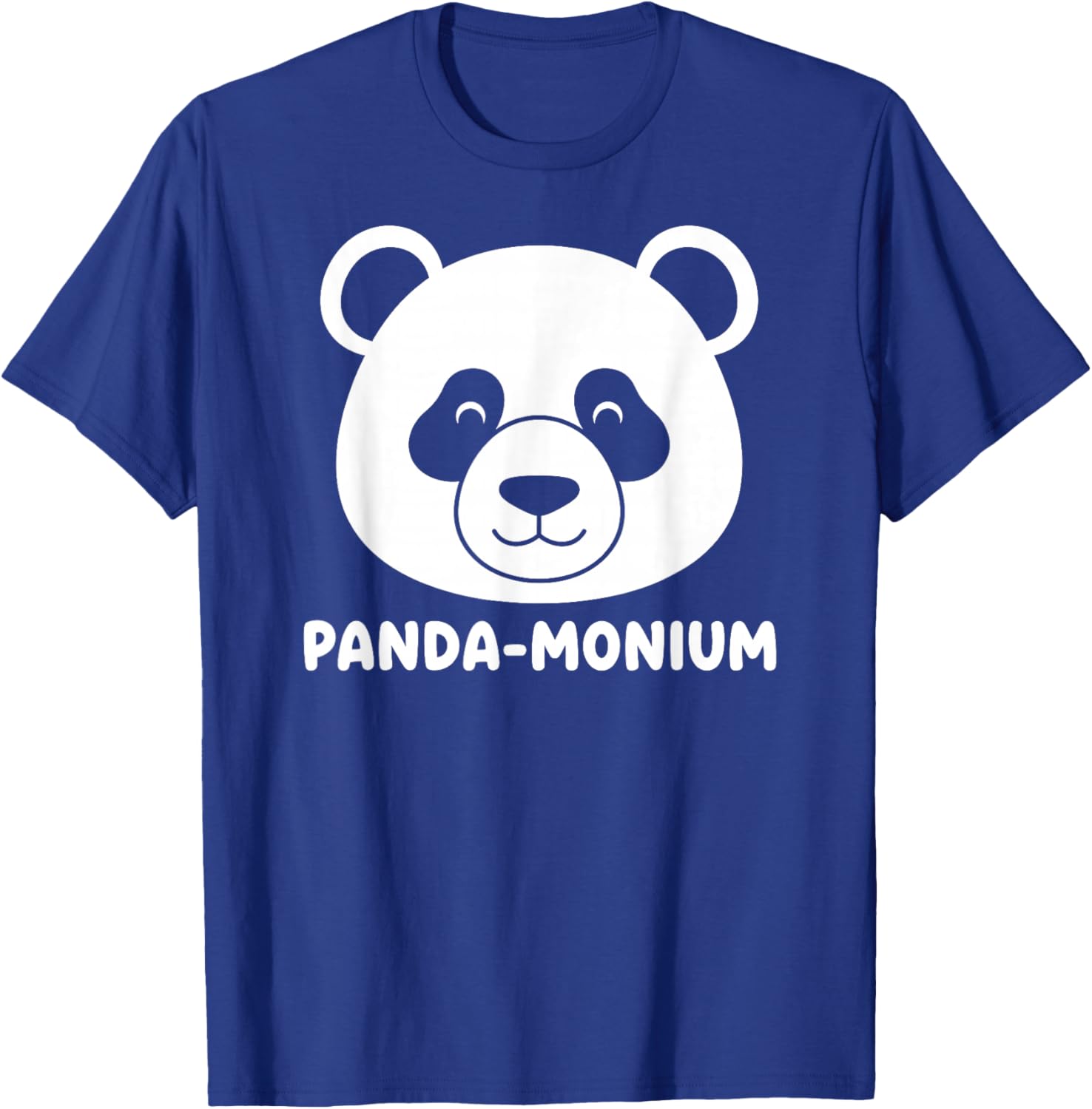 Panda Monium Funny Animal Pun Pandamonium Cute Bear T-Shirt - T-Shirt | Royal