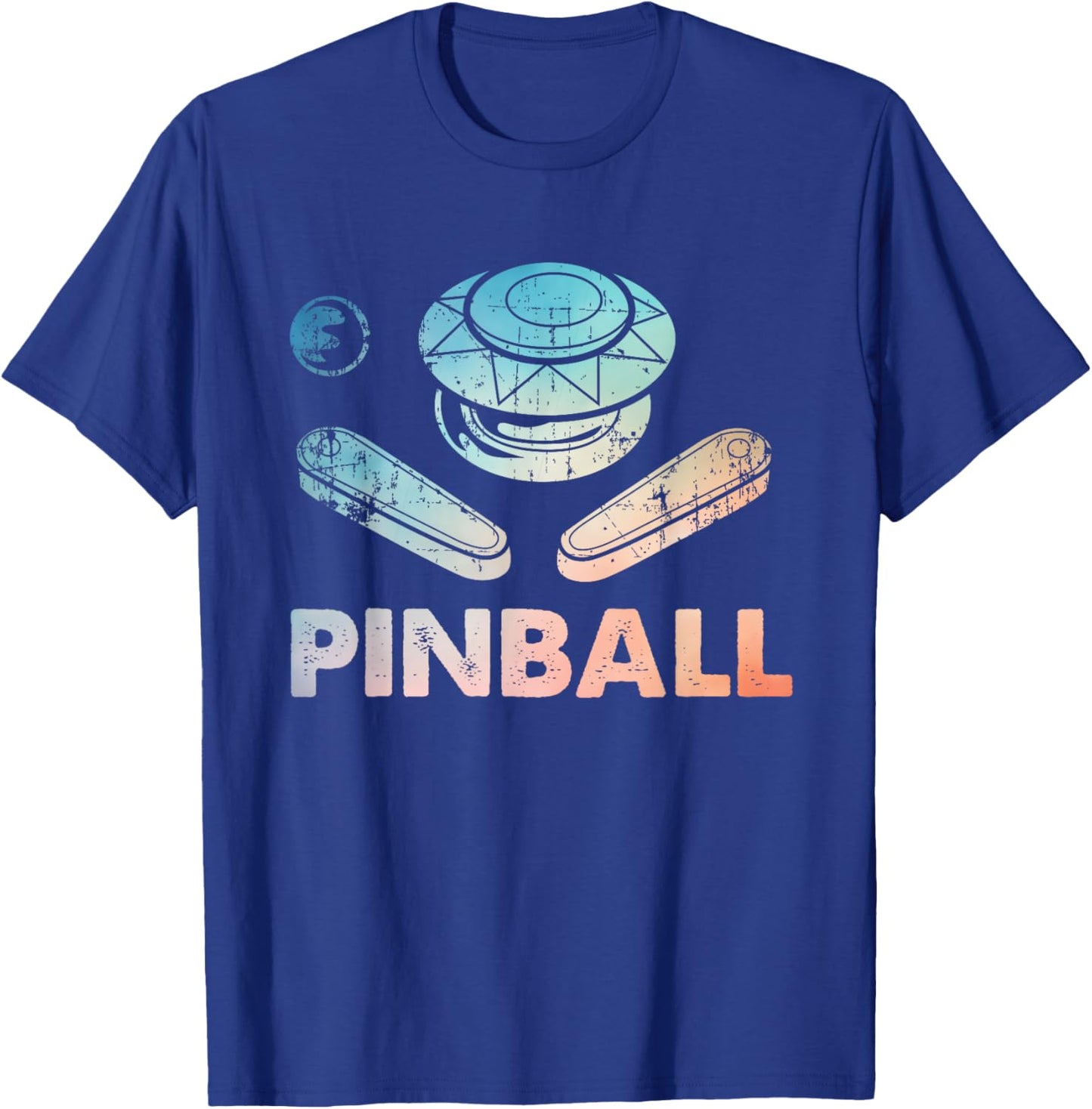 Vintage Pinball Funny Pinballer Machine Flipping Ball Lovers T-Shirt - T-Shirt | Royal