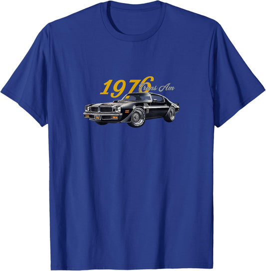 Classic 1976 Trans AM, Vintage American Muscle Cars, 1970s T-Shirt - T-Shirt | Royal