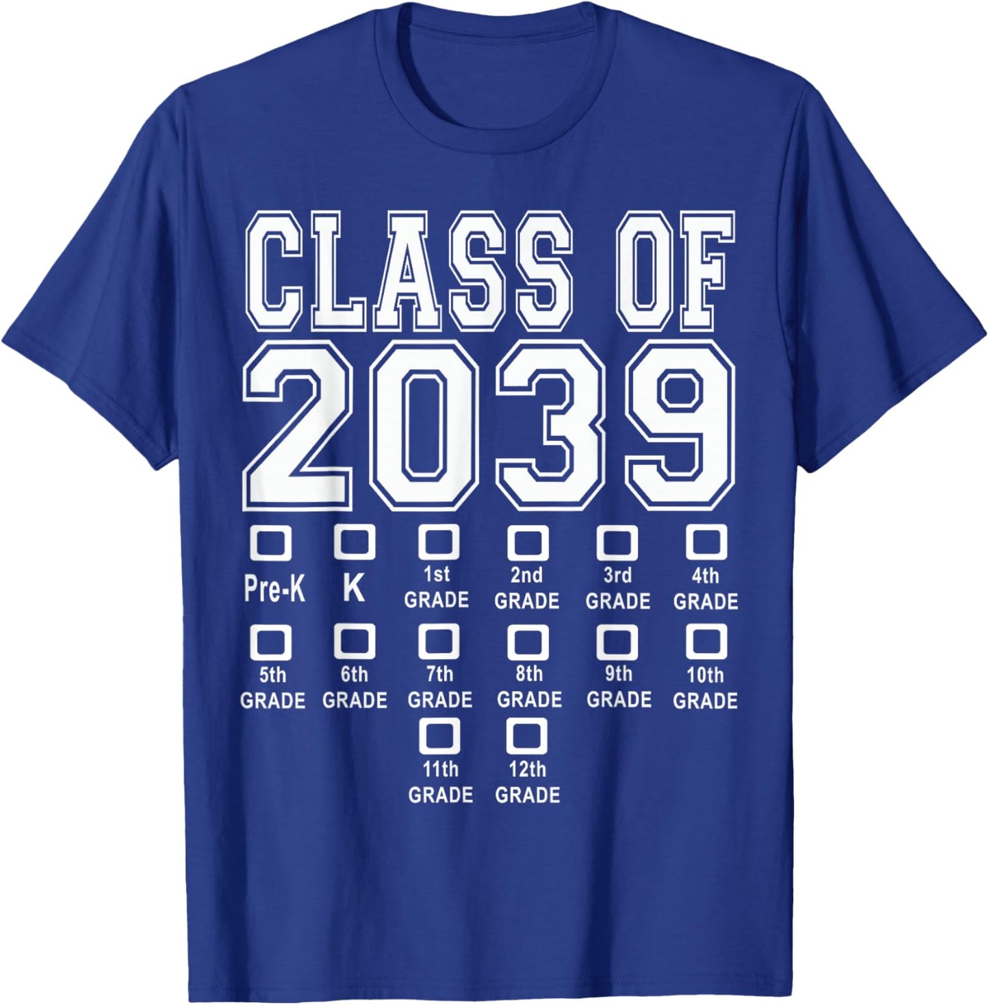 Class of 2039 Grow with me Shirt T-Shirt - T-Shirt | Royal