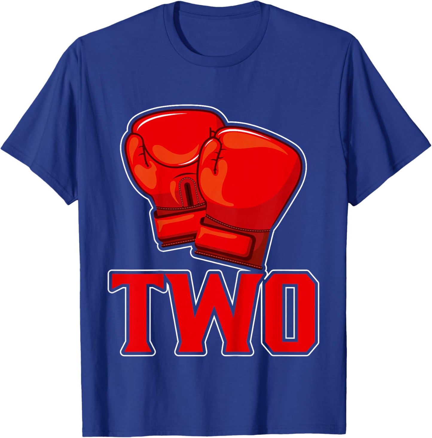 Kids Boxing 2nd Birthday Two Years Old Birthday Party Kids T-Shirt - T-Shirt | Royal