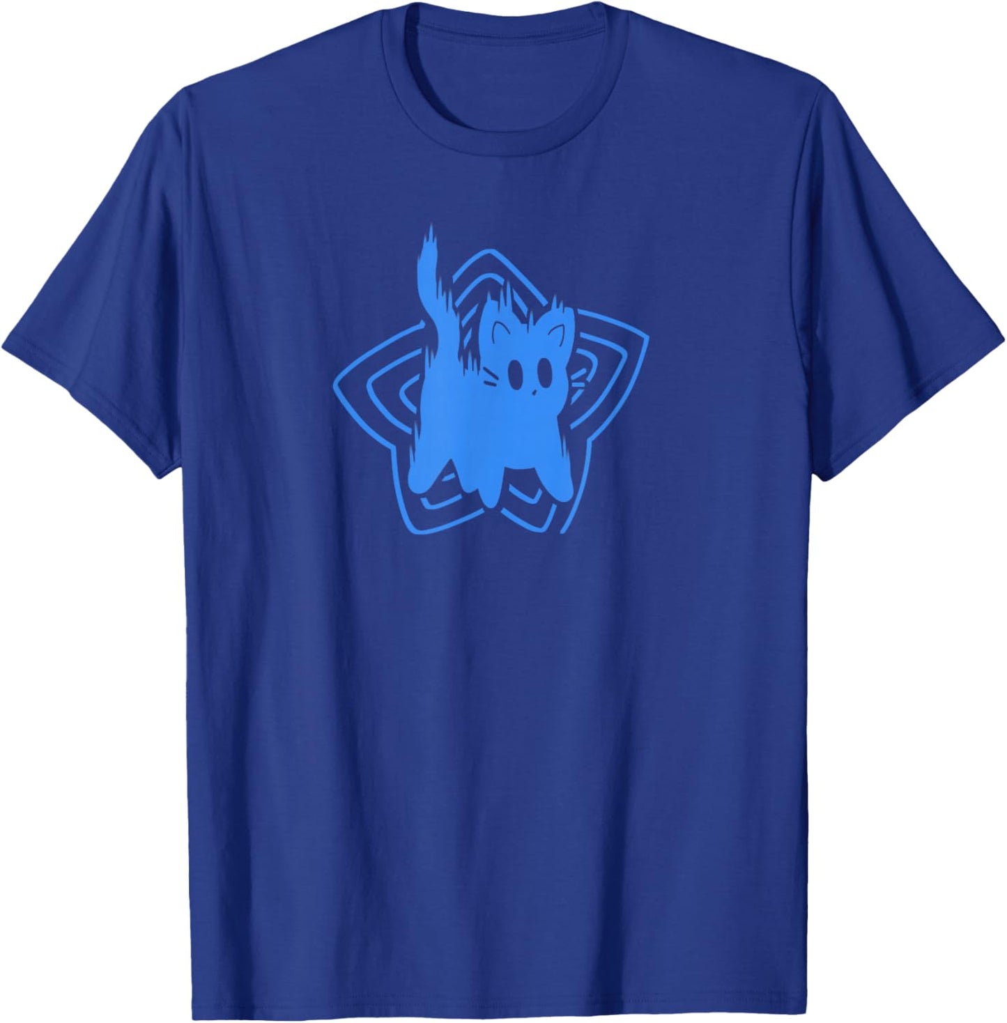 Y2K 90s Cute Scary Tomcat Cat Scared T-Shirt - T-Shirt | Royal