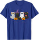 Mummy Witch Ghost Vampire Costume Group of Cats Halloween T-Shirt - T-Shirt | Royal
