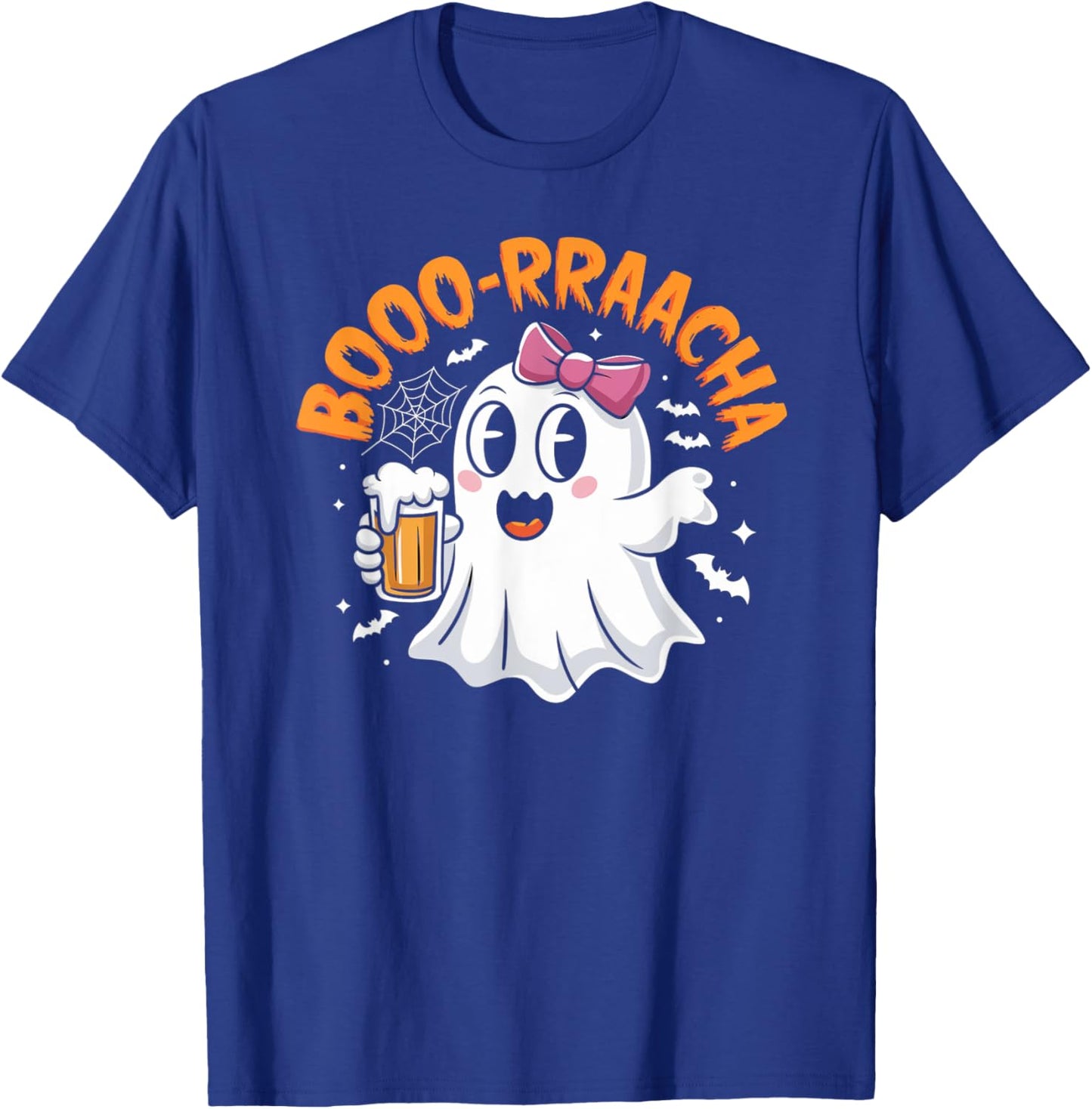 Boo-Racha Cute Ghost Beer Party Funny Halloween Costume T-Shirt - T-Shirt | Royal