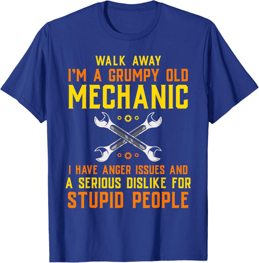 Mechanic Engineer Handyman Garage Repairman T-Shirt - T-Shirt | Royal