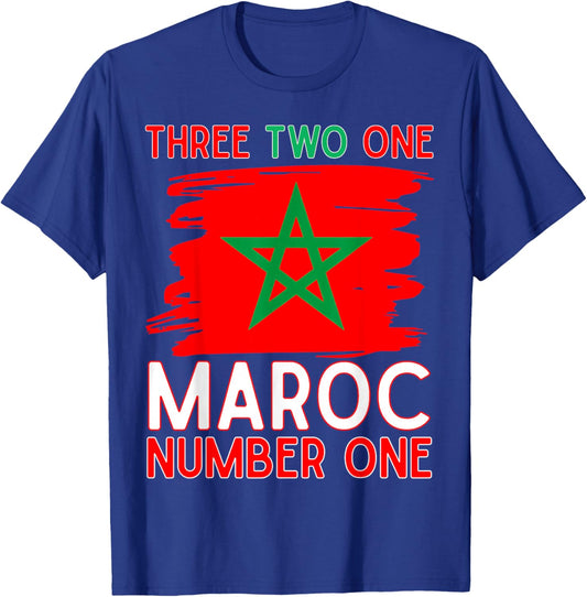 Drapeau du Maroc Supporter de Football marocain pour Homme, Femme, Enfant T-Shirt - T-Shirt | Royal