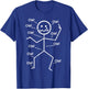 Crying Stickman Ow Ow Funny Pain Meme Humor Men Women Kids T-Shirt - T-Shirt | Royal