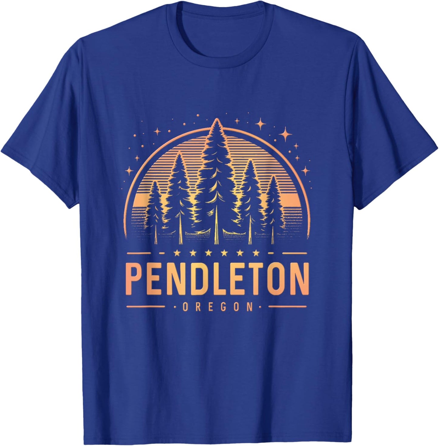 Pendleton | Pendleton Oregon | Pendleton OR Trekking T-Shirt - T-Shirt | Royal