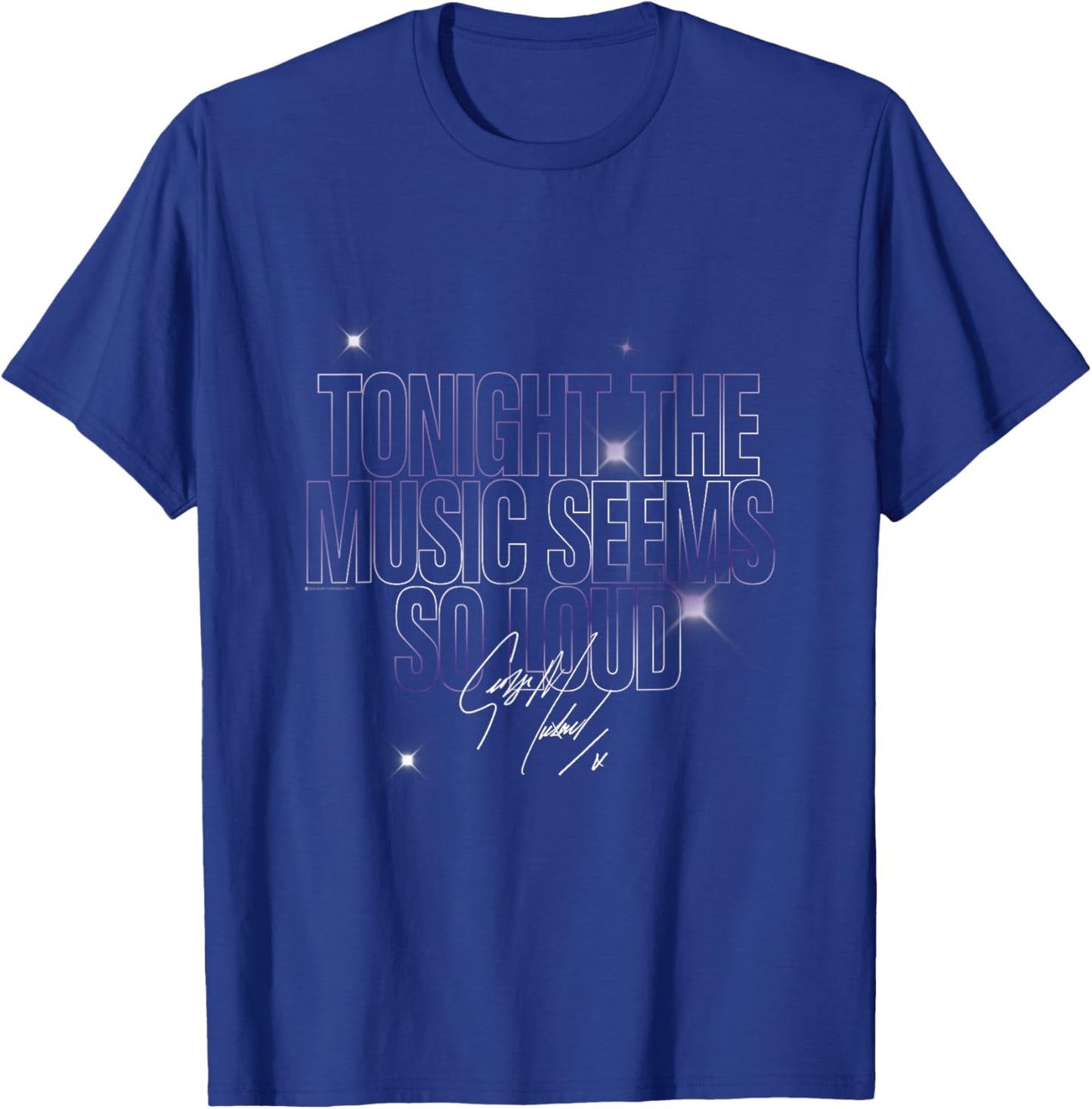 George Michael Tonight the Music Sparkled T-Shirt - T-Shirt | Royal