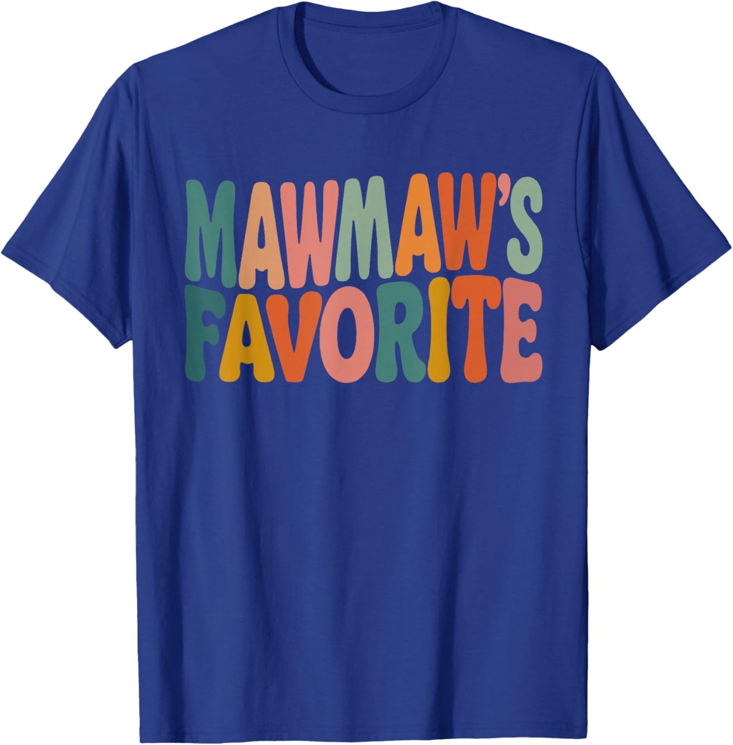 Mawmaw’S Favorite Funny Grandparent Grandchild Vintage T-Shirt - T-Shirt | Royal