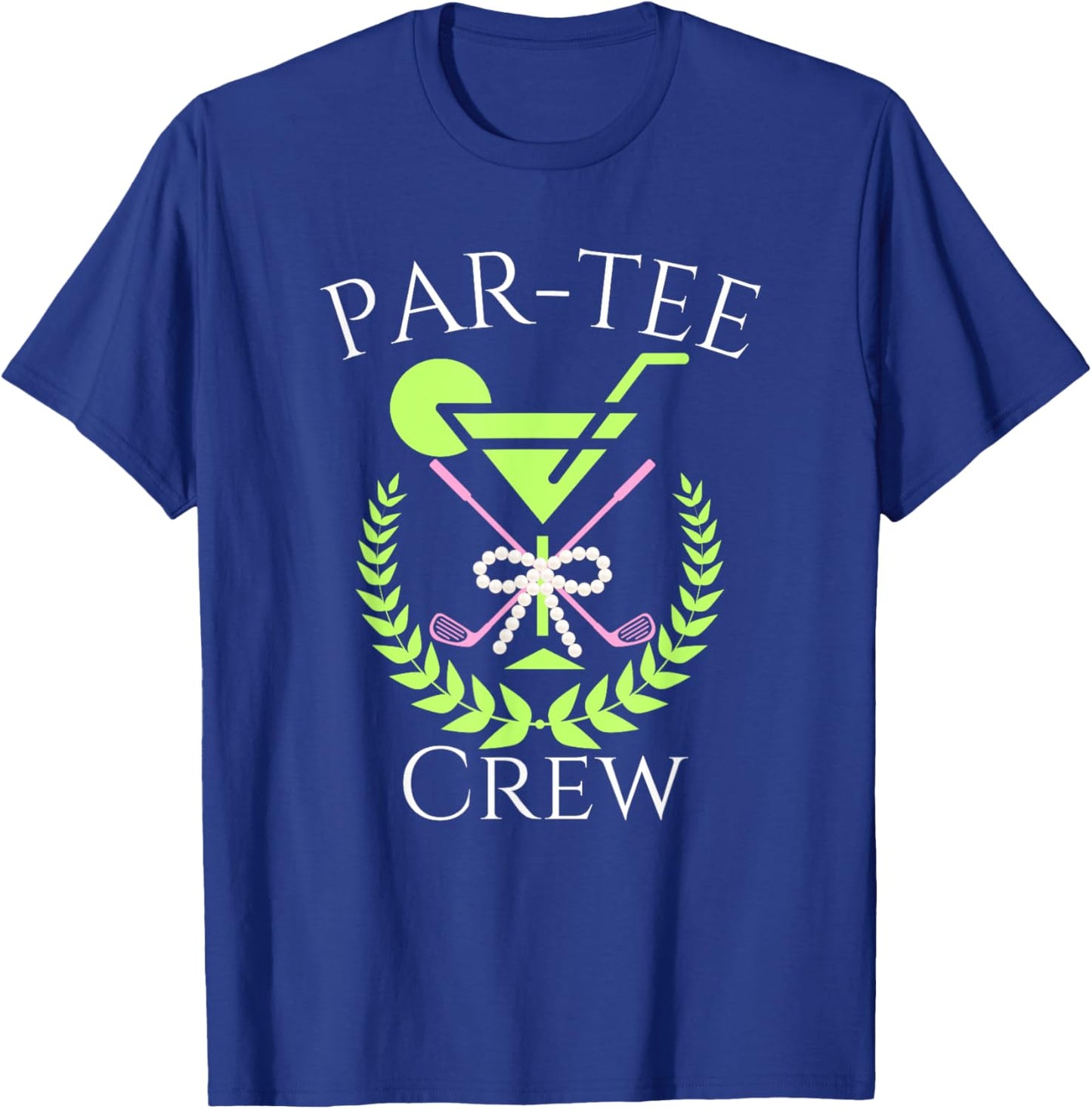 Par Crew Martini Cocktails Golf Drinking Matching T-Shirt - T-Shirt | Royal