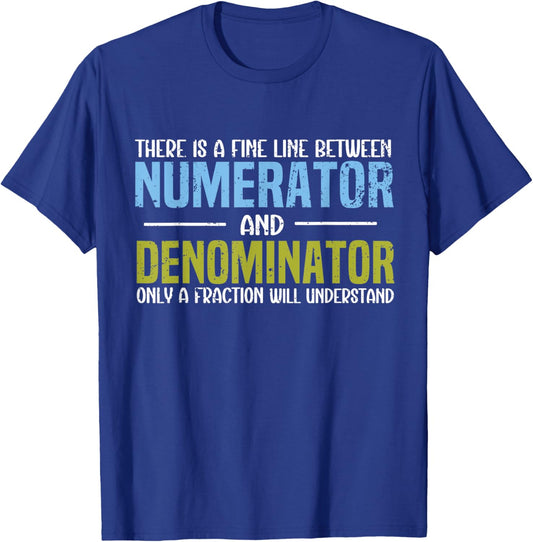 Funny Math Teacher Joke Men Women Fun Best Math Quotes T-Shirt - T-Shirt | Royal