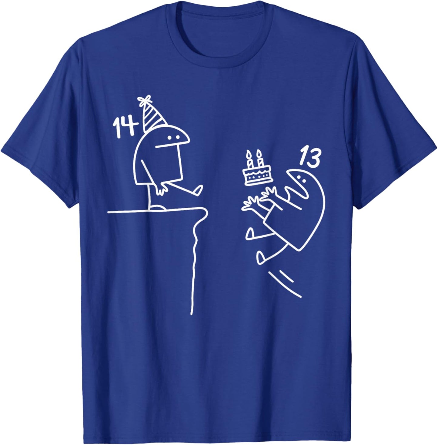 14th Birthday Party Funny 14 Years Old Birthday Teens T-Shirt - T-Shirt | Royal