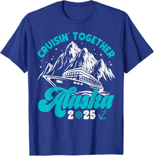 Alaska Cruise 2025 Matching Cruising Vacation 2025 T-Shirt - T-Shirt | Royal