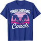 Retro Funny Hobby Horsing Cute Hobby Horse for Girls Coach T-Shirt - T-Shirt | Royal