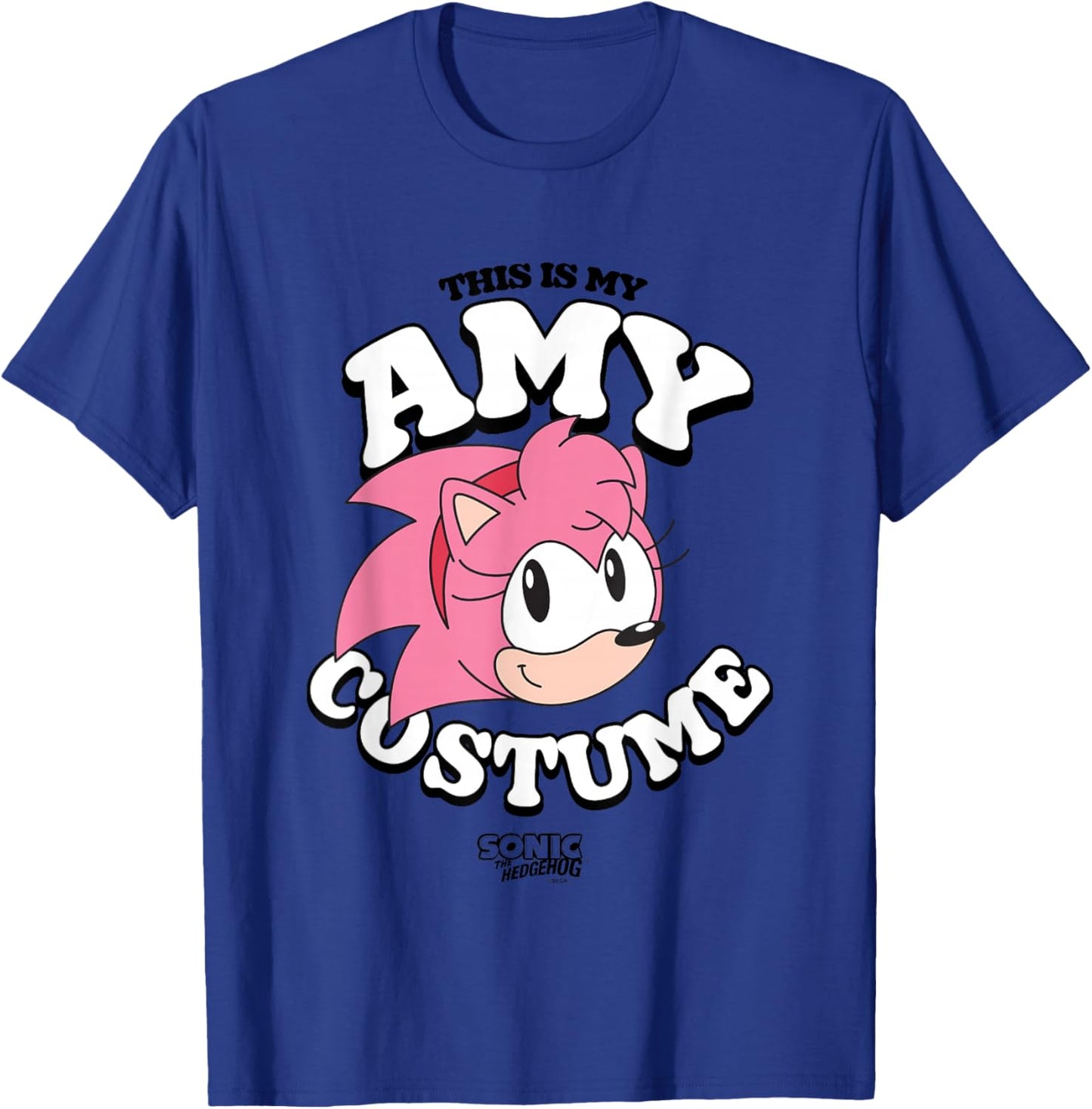 Sonic The Hedgehog Halloween This Is My Amy Retro Costume T-Shirt - T-Shirt | Royal