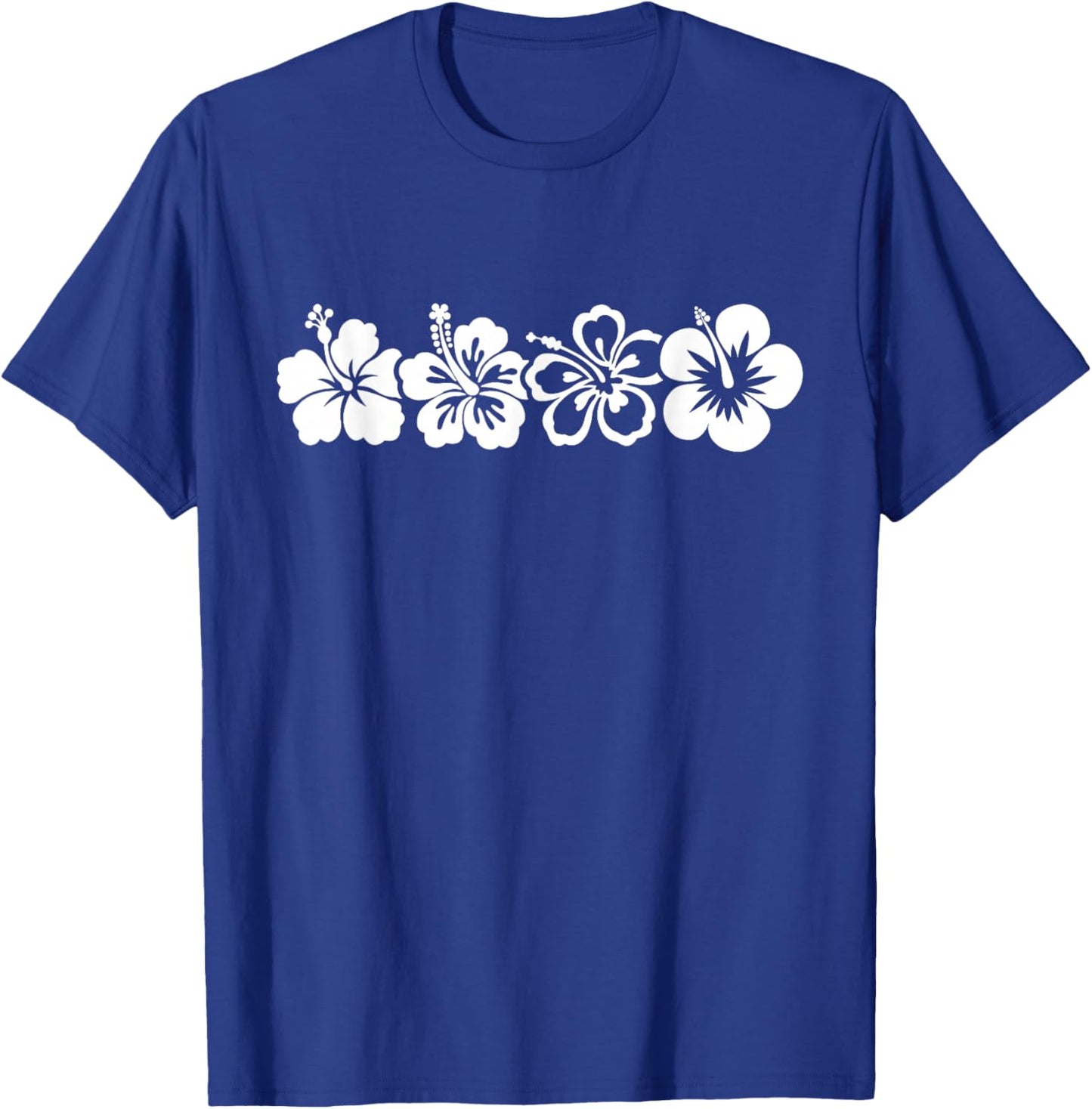 Hawaiian Aloha Hibiscus Flower Hawaii Surfer Kids Girls T-Shirt - T-Shirt | Royal