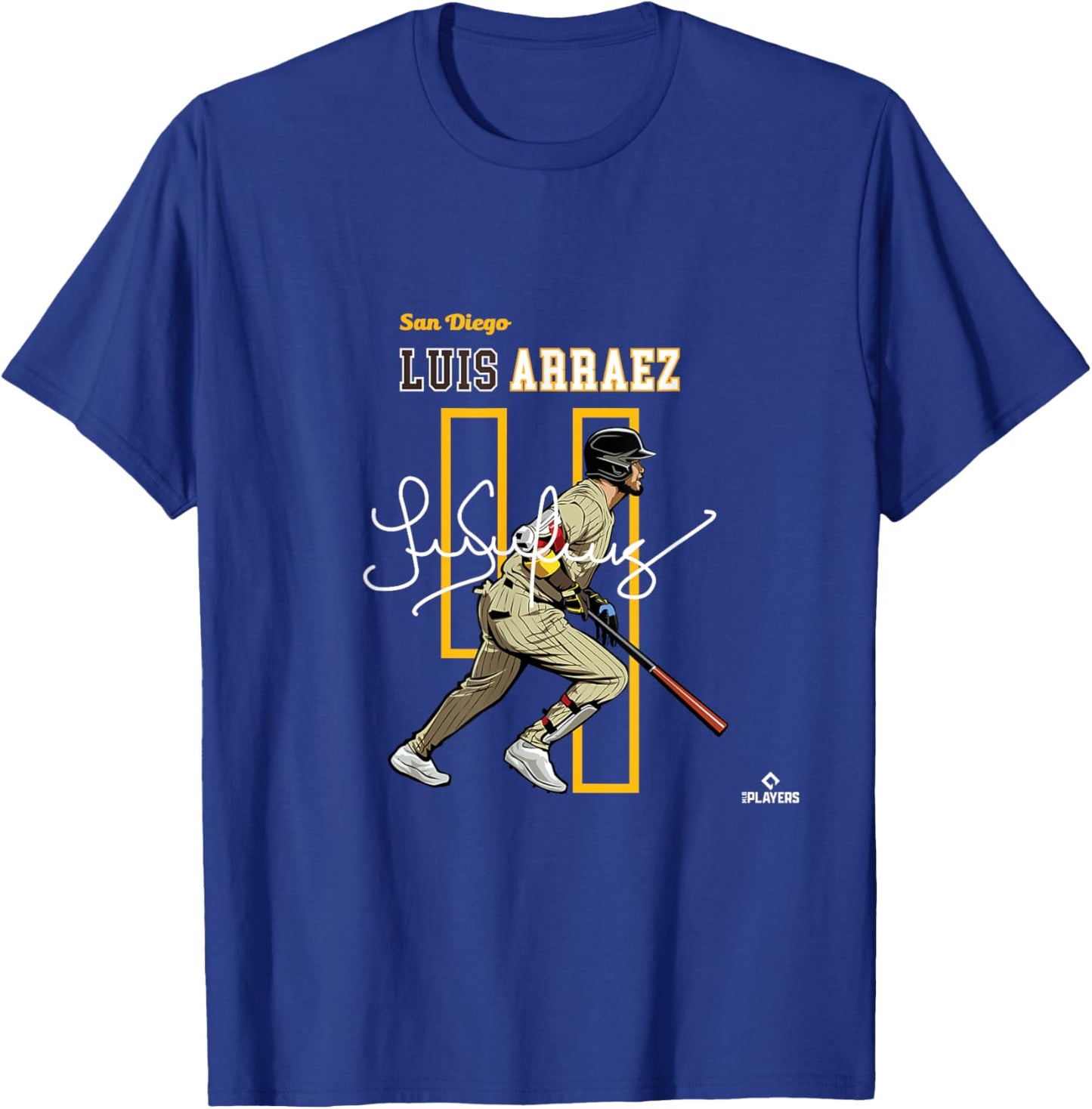 Luis Arraez | San Diego Baseball Players | MLBLAR3005 T-Shirt - T-Shirt | Royal