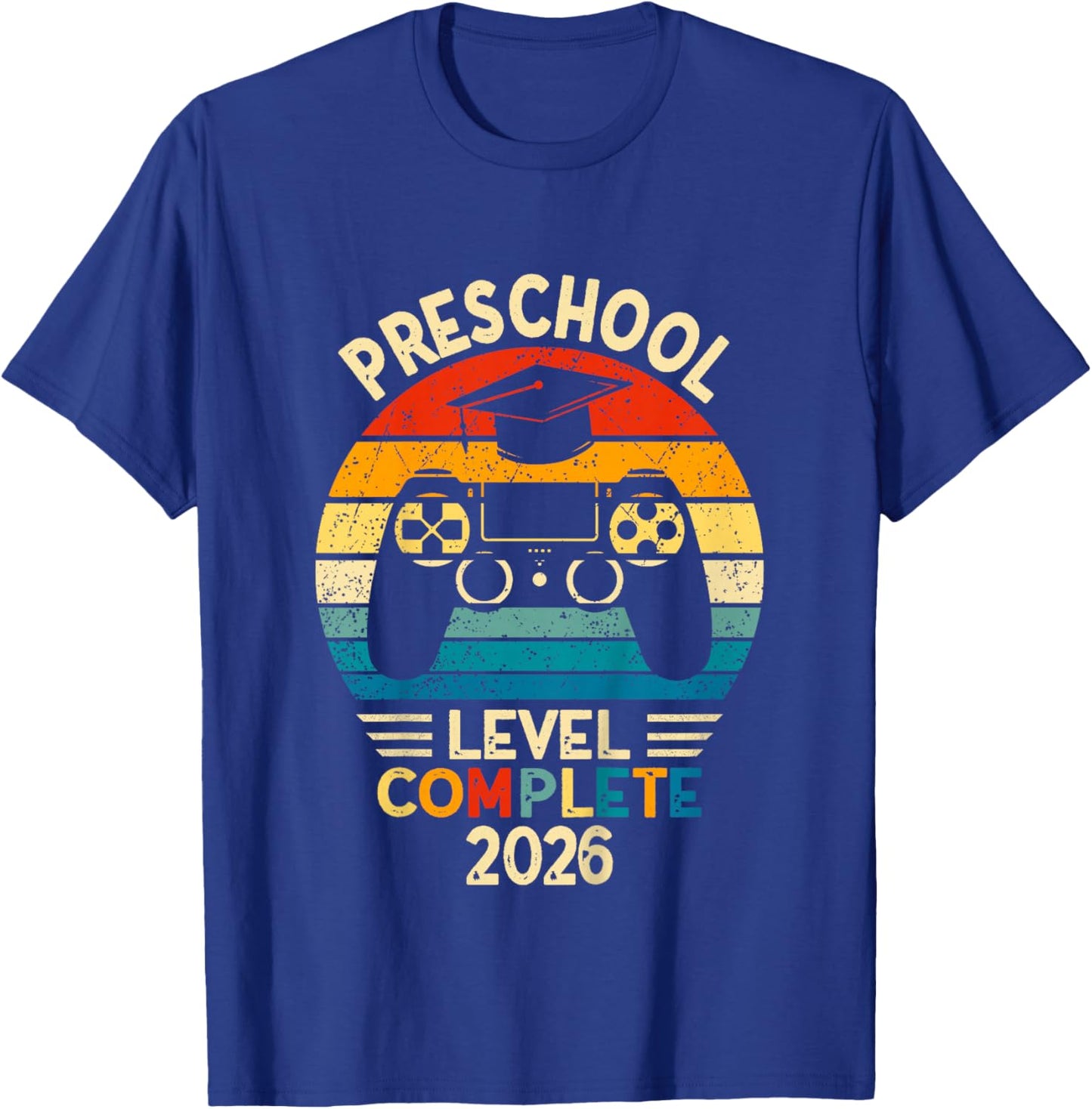 Kids Pre-K Grad 2026 Preschool Level Complete 2026 T-Shirt - T-Shirt | Royal