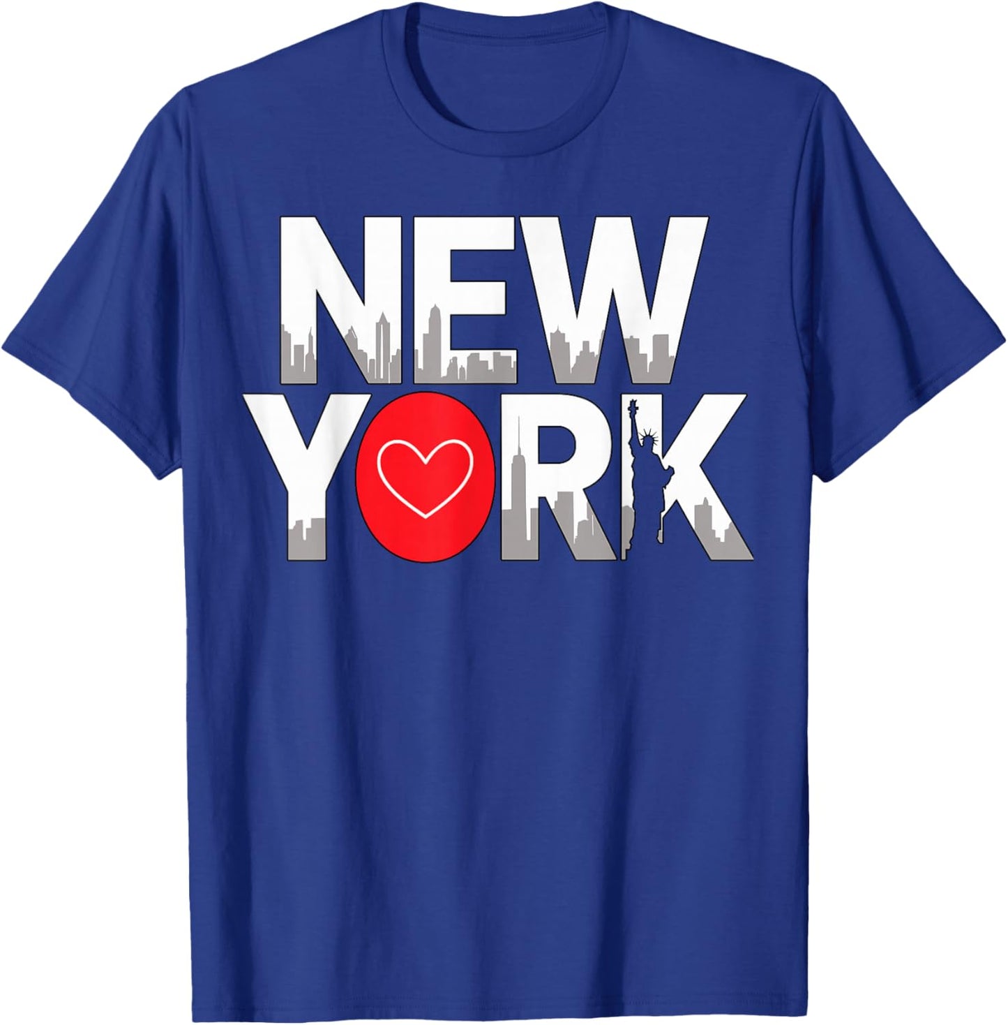 New York Heart Skyline T-Shirt - T-Shirt | Royal