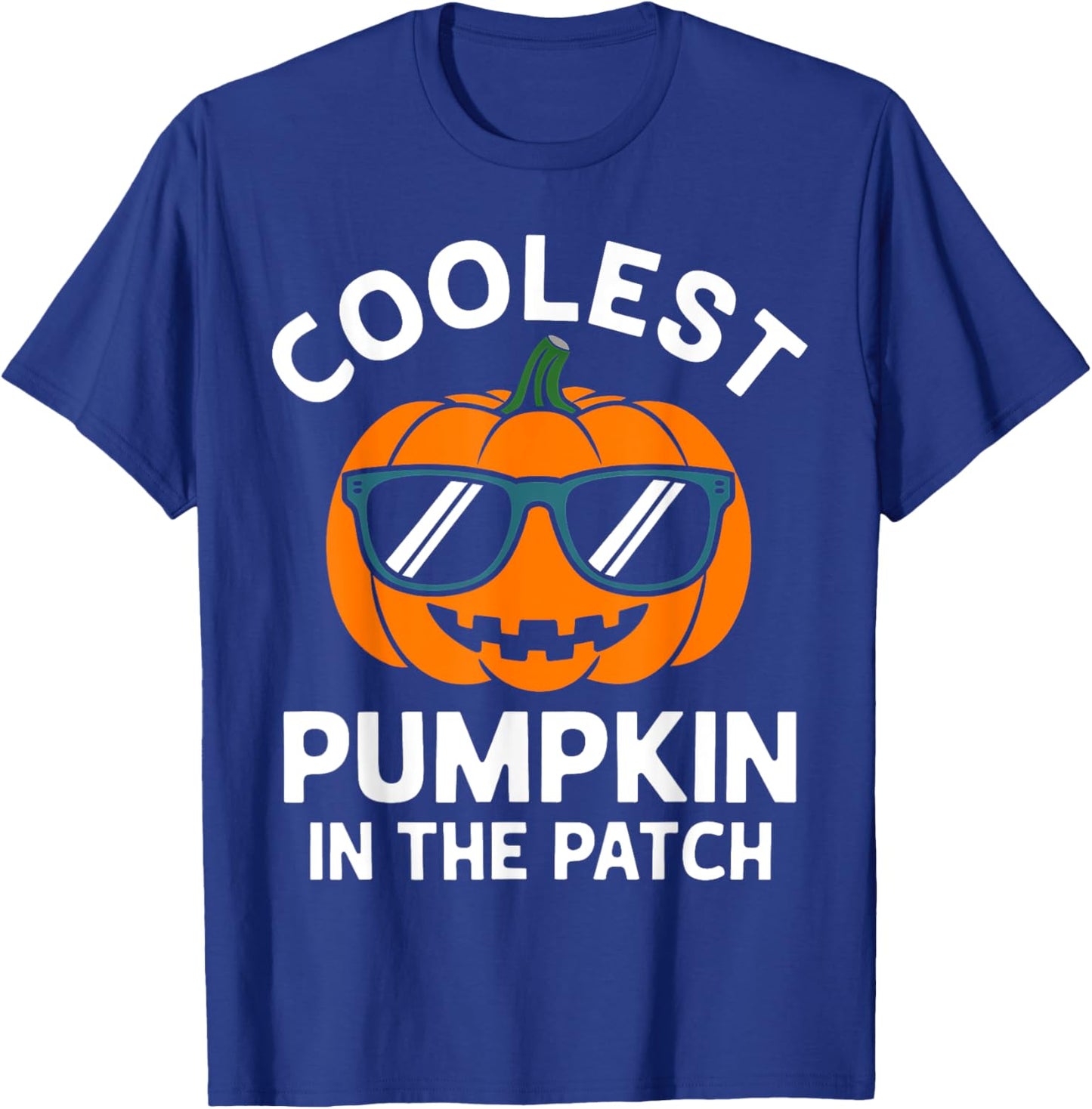 Toddler Boy Pumpkin Patch Shirt Kids Funny Halloween Costume T-Shirt - T-Shirt | Royal