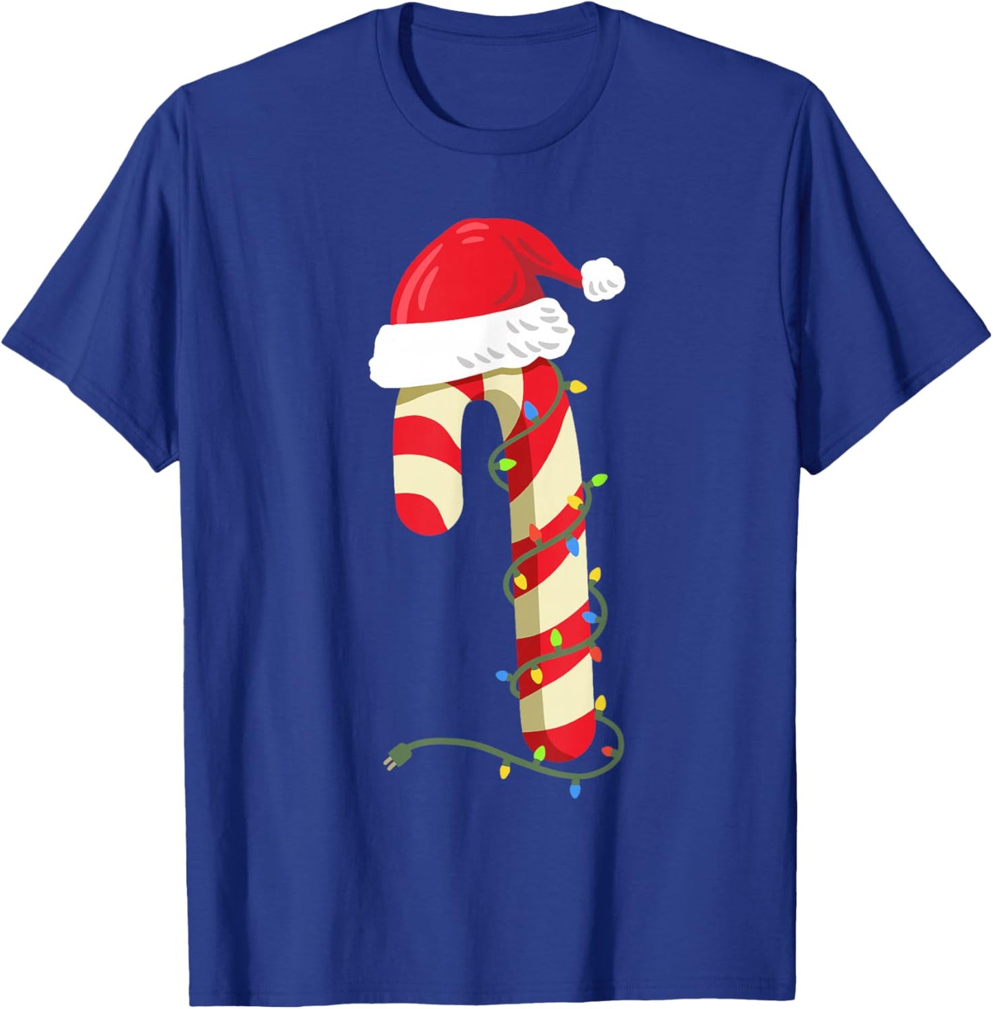 Christmas Candy Cane Funny Santa Xmas Girls Boys Kids T-Shirt - T-Shirt | Royal