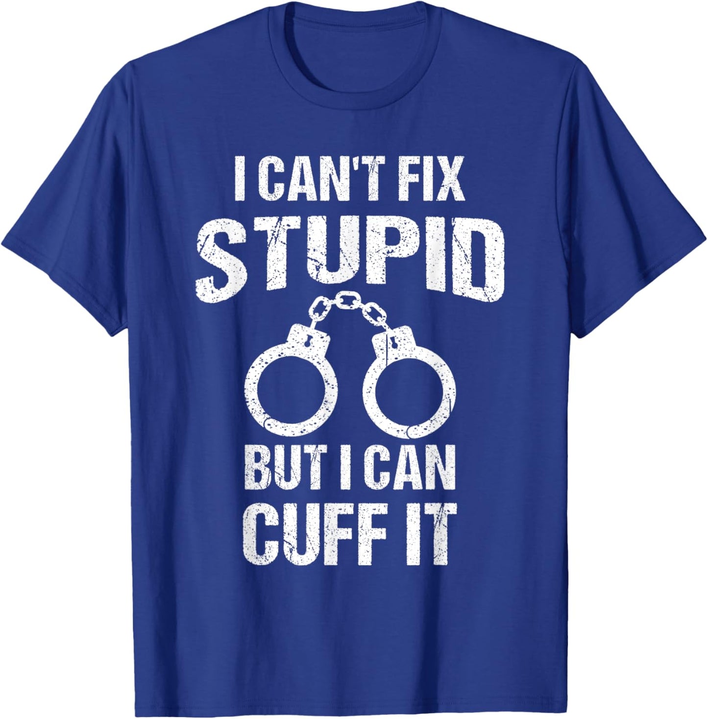 Funny Police Officer Design Women Cop Police Officer T-Shirt - T-Shirt | Royal