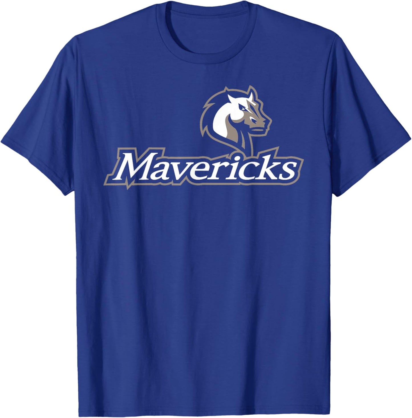 Mercy University Mavericks Mavs Logo T-Shirt - T-Shirt | Royal