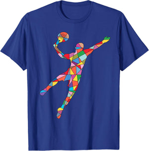 Padel Tennis Paddleball Boys Men Kids Padel T-Shirt - T-Shirt | Royal
