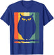 Vintage Owl Art Women Kids Owl Bird Owl Lover T-Shirt - T-Shirt | Royal